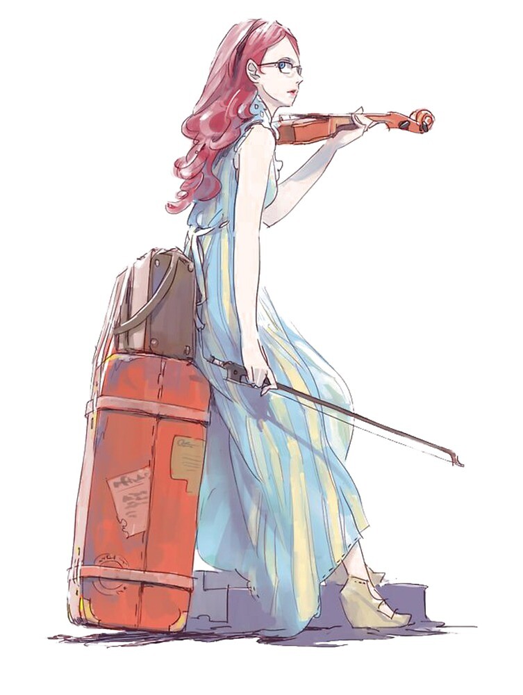 mujer tocando el violín» de Psycotico Redbubble