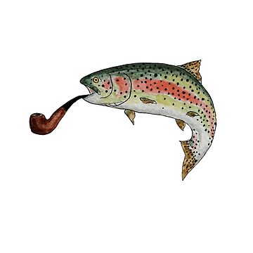 Trout biting hook lure shield retro Royalty Free Vector
