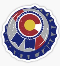 Colorado Blue Ribbon Bottle Cap Sticker