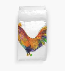 Here Comes the Rooster Duvet Cover