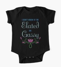 I don't know if I'm Elated or Gassy One Piece - Short Sleeve