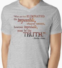 Sherlock Holmes - Eliminate the Impossible Men's V-Neck T-Shirt