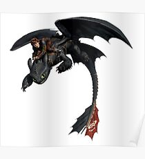 Toothless and Hiccup Poster