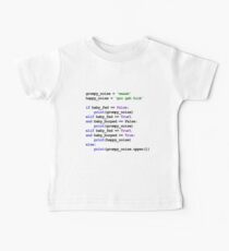 Python Code New Baby - Rock Baby zum schlafen Baby T-Shirt
