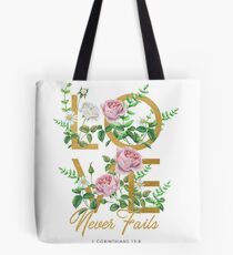 Bolsa de tela EL AMOR NUNCA FALLA