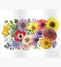 Plant These Save the Bees Poster