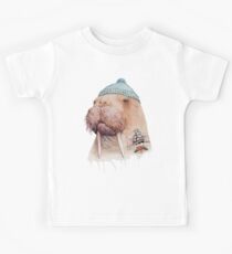 Tätowiertes Walross Kinder T-Shirt