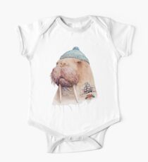 Tätowiertes Walross Baby Body Kurzarm
