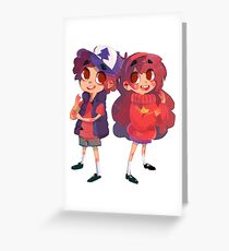 Mystery Twins! Greeting Card