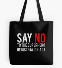 Civil War - Say No - White Dirty Tote Bag