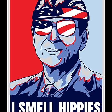 I Smell Commies Ronald Reagan Sunglasses USA Flag' Women's Plus Size T-Shirt