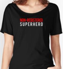 Civil War - Non-Registered Superhero - White Clean Women's Relaxed Fit T-Shirt