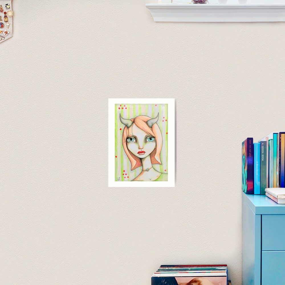 Peachy Faun Art Print