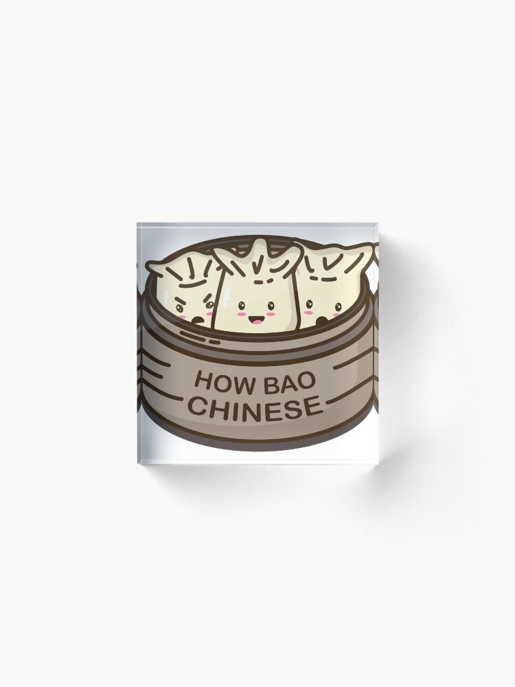 Alternate view of How Bao Chinese? Acrylic Block