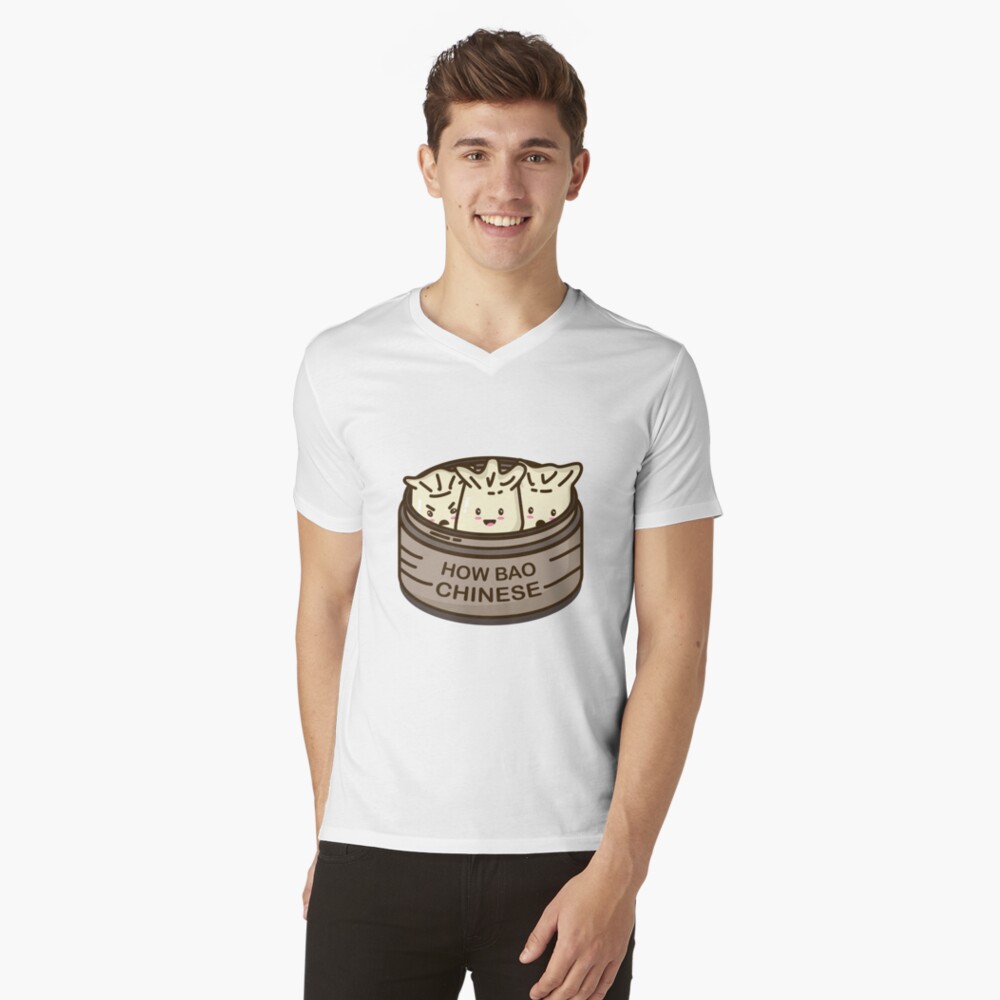 How Bao Chinese? V-Neck T-Shirt
