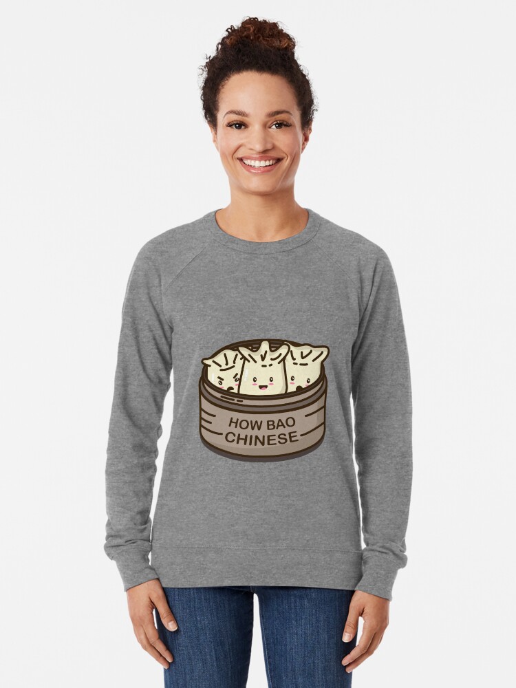 Alternate view of How Bao Chinese? Lightweight Sweatshirt