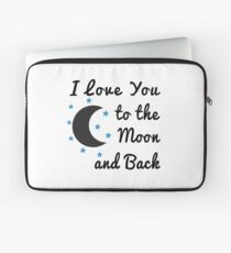 Ich liebe dich bis zum Mond und zurück Laptoptasche