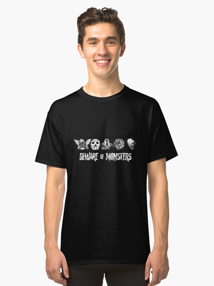 Alternate view of Beware of Monsters Classic T-Shirt