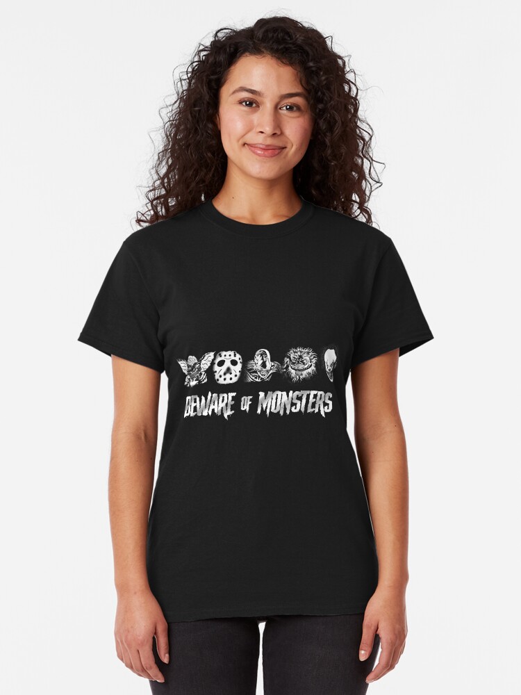 Alternate view of Beware of Monsters Classic T-Shirt