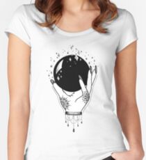 Camiseta entallada de cuello ancho Bola de cristal