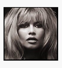 Brigitte Bardot's face up close poster Photographic Print