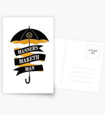 Manners Maketh Man Postcards