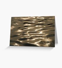 Dark Ripples Greeting Card