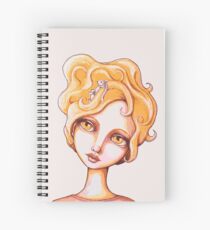 Bunny Bouffant (Orange Version) Spiral Notebook