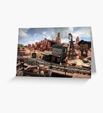 The Wild West Scene Greeting Card
