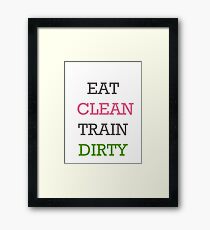 Eat Clean Framed Print