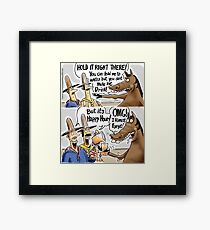 Happy Hour Horse - ein Westernheld Gerahmtes Wandbild