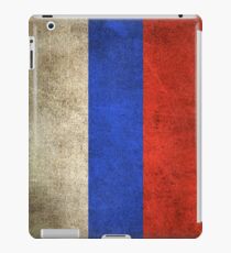 Old and Worn Distressed Vintage Flag of Russia iPad Case/Skin