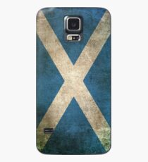 Alte und abgenutzte beunruhigte Weinlese-Flagge von Schottland Hülle & Klebefolie für Samsung Galaxy