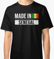 Made In Senegal Gift For Senegalese Born in Senegal With the Senegalese Flag Classic T-Shirt