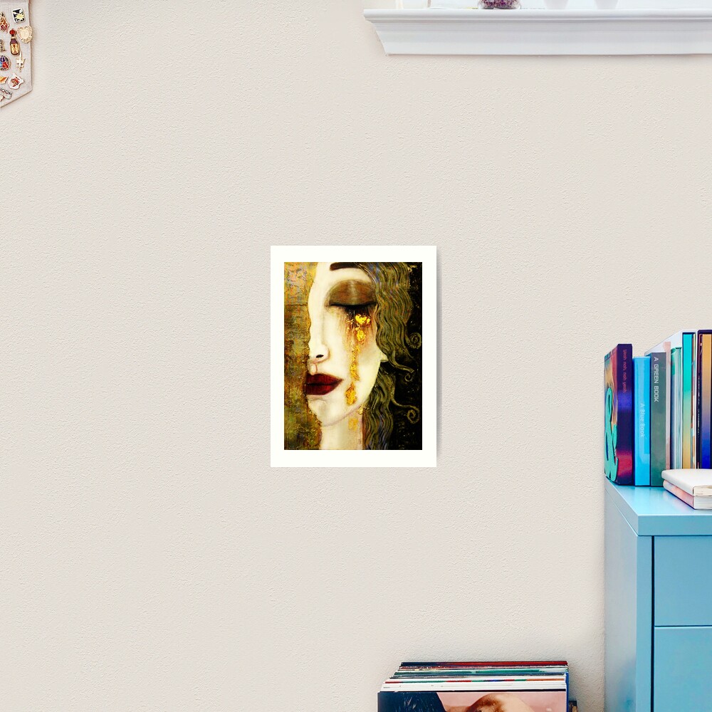 Gustav Klimt, Golden Tears, Freyas Art Print