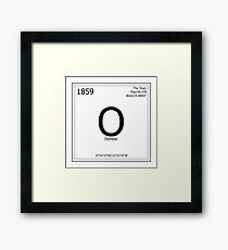 Olympia Washington Periodic Table Zeichen Gerahmter Kunstdruck