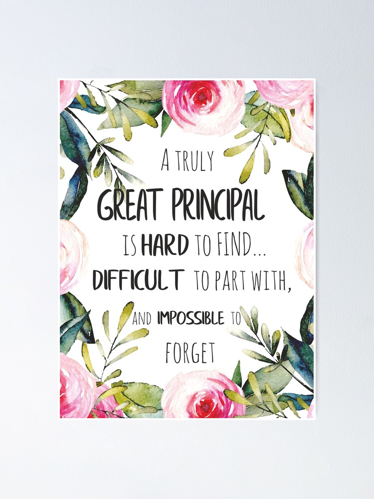 Great Principal Farewell Gift Leaving Gift Idea Principal Thank