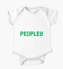 Body de manga corta para bebé It's Way Too Peopley Outside - anti social social anxiety