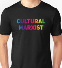 Camiseta ajustada Rainbow LGBT despertó el marxismo cultural marxismo cultural camiseta