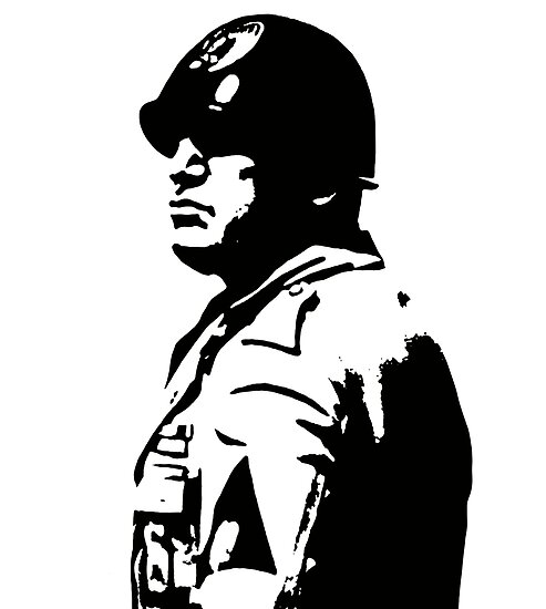 Mussolini Image Svg