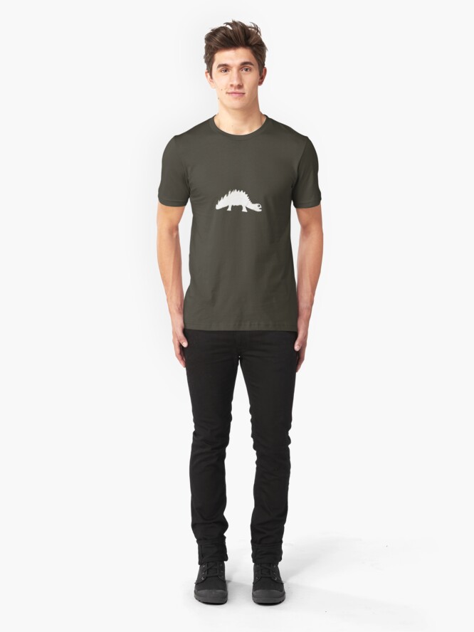 Alternate view of paper dino Slim Fit T-Shirt