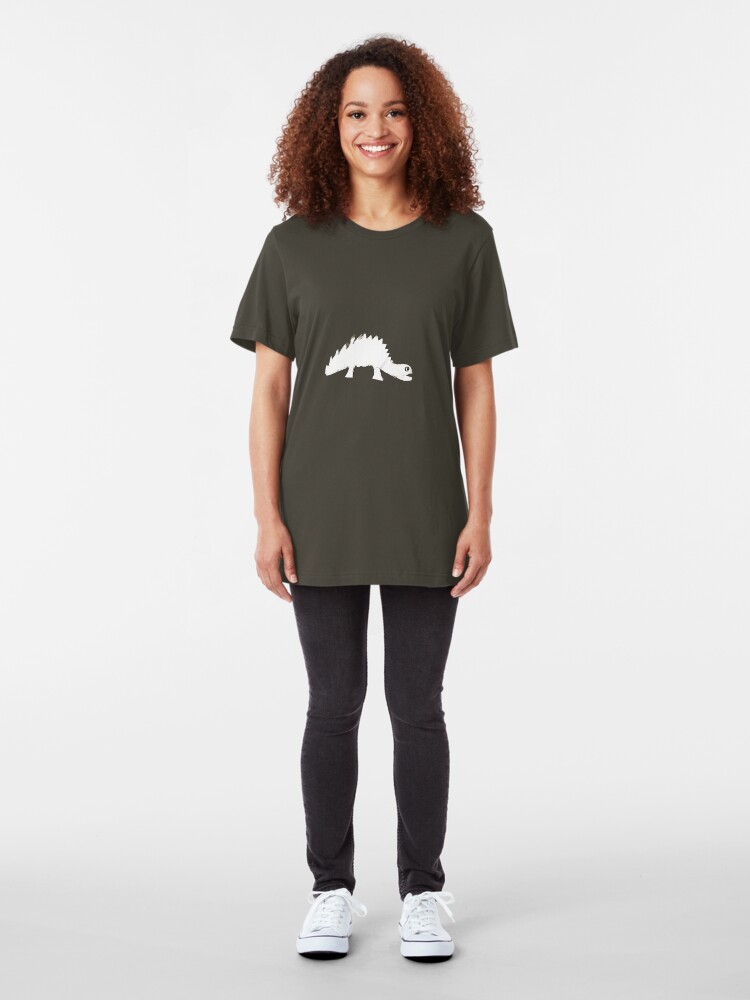 Alternate view of paper dino Slim Fit T-Shirt