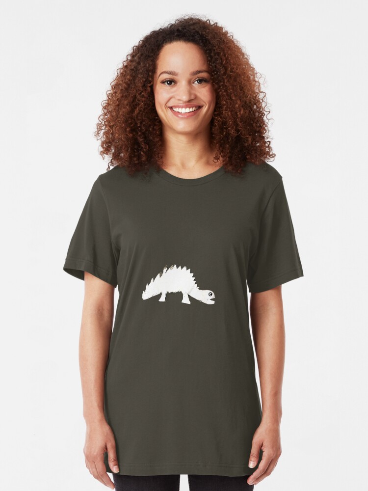 Alternate view of paper dino Slim Fit T-Shirt