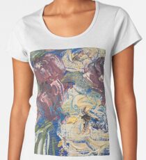 Blue Vase Abstract Details Premium Scoop T-Shirt