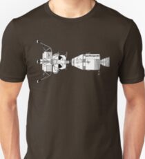 Apollo 11 Mondlandefahrzeug und Befehlsmodul Slim Fit T-Shirt