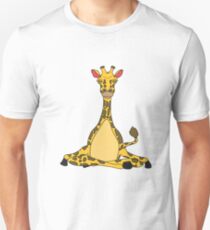 Giraffe Yoga Lustige Süße Unisex T-Shirt