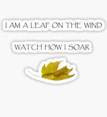 Leaf on the Wind (Light) Sticker