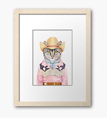 Country Cat Framed Print