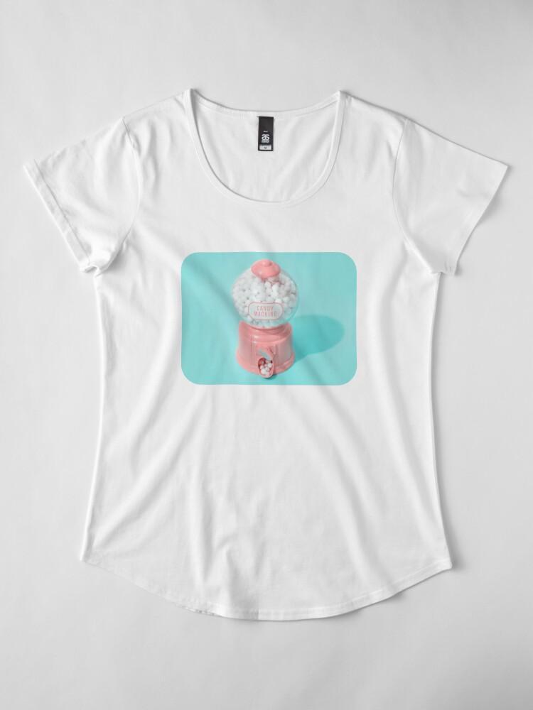 Alternate view of Candy Machine - Sweet Pastels Premium Scoop T-Shirt