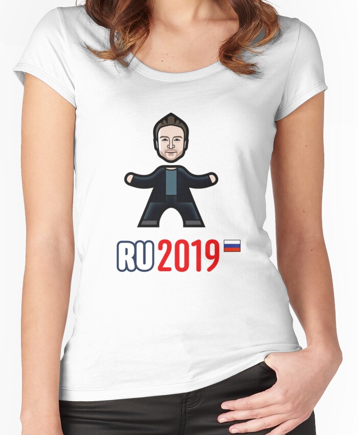 Russia 2019 Women's Fitted Scoop T-Shirt